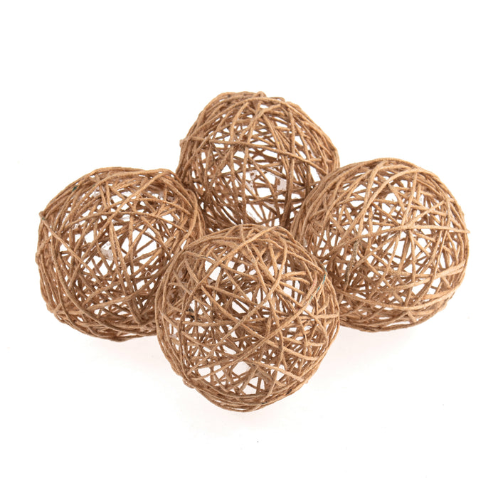 4 x 60mm Jute Balls