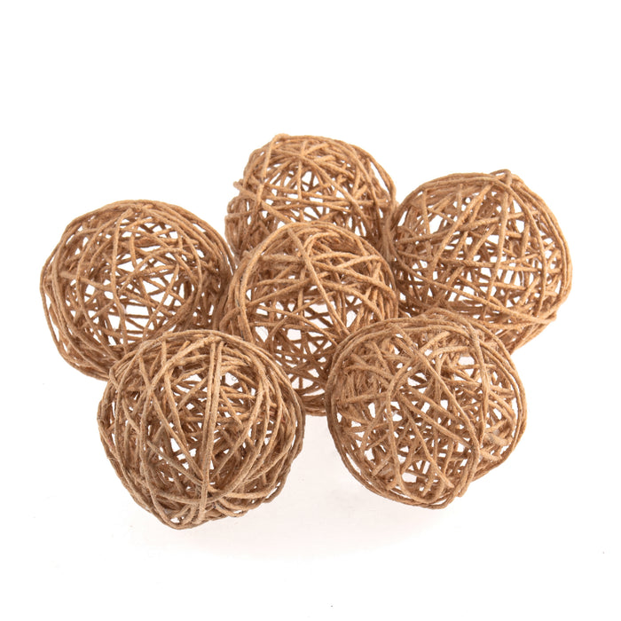 6 x 45mm Jute Balls