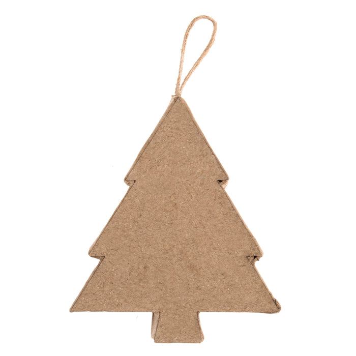 Hanging Papier Maché Decoration x 8cm - Tree