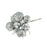 Silver Glitter Apples x 10 Stem