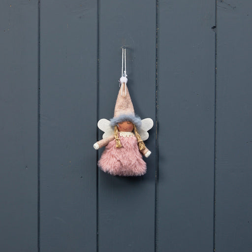 Hanging Fabric Angel (8cm) - PinkHanging Fabric Angel x 8cm - Pink