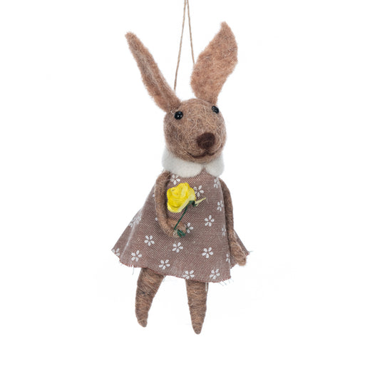 Hanging Wool Rabbit 14cm