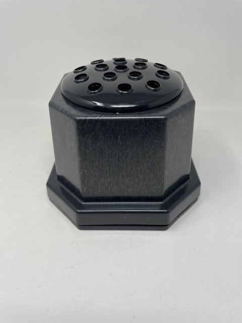 Black Memorial Pot with Black Top H13cm - Blank