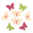Craft Embellishments, Summer Butterflies,  Pack of 8