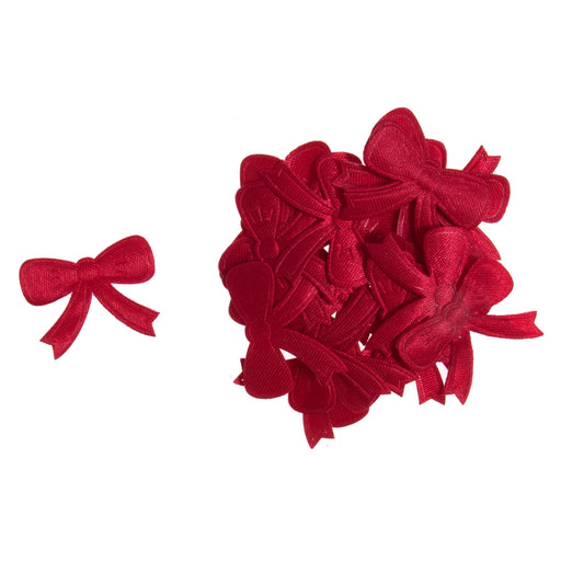 Flat Burgundy Claret Bows Pack of 70, 2.5cm approx