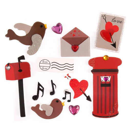 Valentines Day Stickers , Post Box