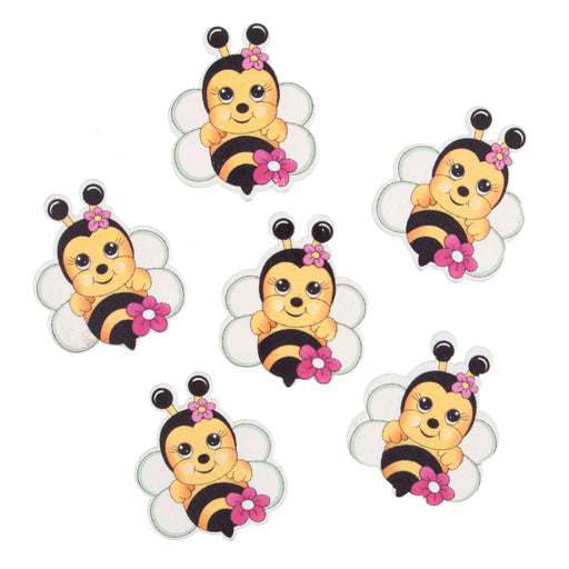 Craft Embellishments Bumble Bee  Pack of 6