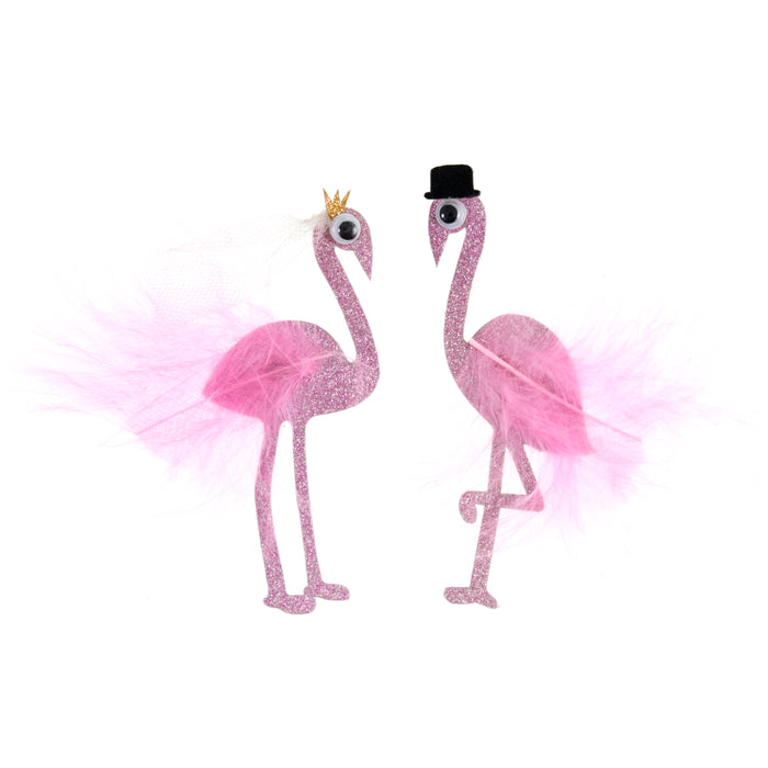 Sticker Embellishments Bridal Flamingo-  Pack of 2