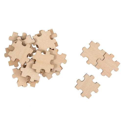 Embellishments Wooden Puzzle Piece Pack of 16
