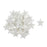 Craft Embellishments 35 Glitter Stars - White