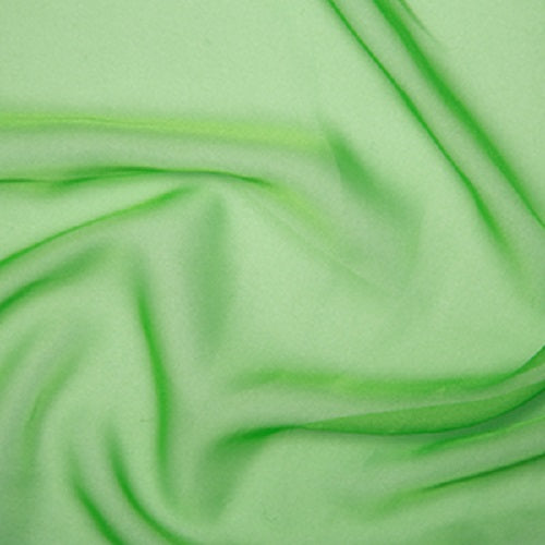 Chiffon Cationic Fabric x 145cm - Lime