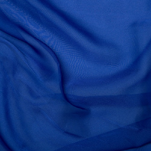 Chiffon Cationic Fabric x 145cm - Royal Blue