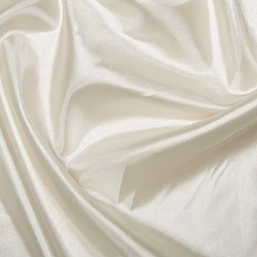 1 Metre Habotai Ivory Silk Lining Fabric 100% Polyester  145cm / 58" wide