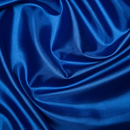 1 Metre Habotai Royal Blue Silk Lining Fabric 100% Polyester  145cm / 58" wide