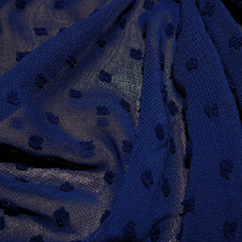 1 metre Navy Knot Chiffon Fabric x 148cm - TILL CODE NAVY8