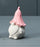 Cement Gonk with Floral Hat - Pink