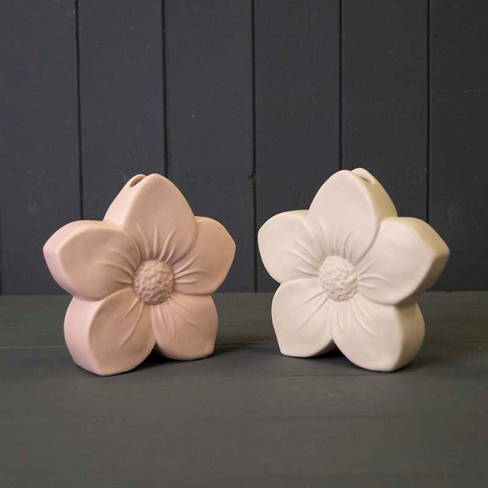 Ceramic Flower Vases - One Colour Selected At Random