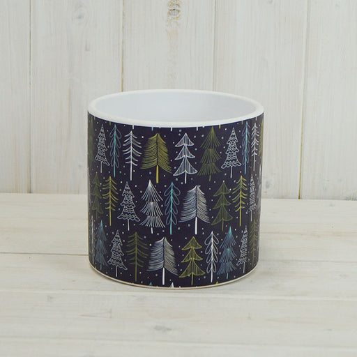 Ceramic Christmas Tree Pot - 13.8cm