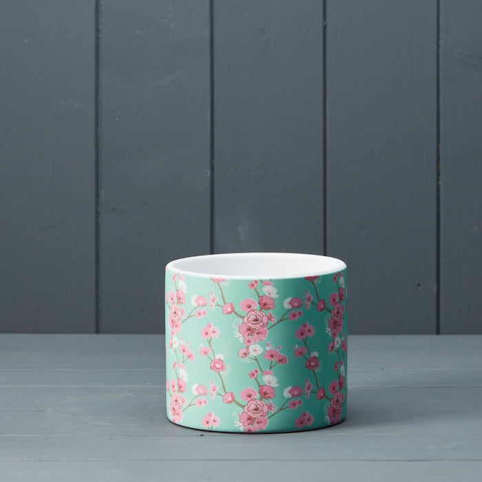 Cherry Blossom  Ceramic Pot 12cm