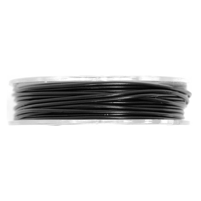 Black Plastic Coated Wire - 18 Gauge 9.2m