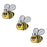 Iron On Motif -  3 Bumble Bee's