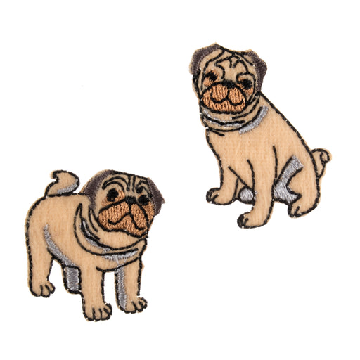 Iron- On/Sew-on Motif -  Pugs