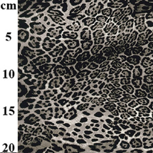 100% Cotton Poplin Animal Print Fabric x 110cm / 45" - Lynx