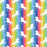 100% Cotton Poplin Bright Unicorns - Rainbow Colour Fabric x 112cm / 44" B745 \ T129