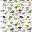 100% Cotton Poplin Fabric -  45"/110cm - Ivory Dinosaur
