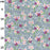 Cosmos Daisy on Grey Background Fabric Width: 112cm (44 inches) 1 Metre, 100% Cotton Poplin