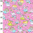 Pink Fairytale, Princess Castle and Unicorn, 1 Metre 100 % Cotton Poplin Fabric Width: 110cm (44 inches) T133