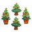 Sparkly Glitter & Gem Craft Stickers x 4 - Christmas Tree