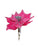 Clip On Glitter Velvet Poinsettia x 18cm - Hot Pink