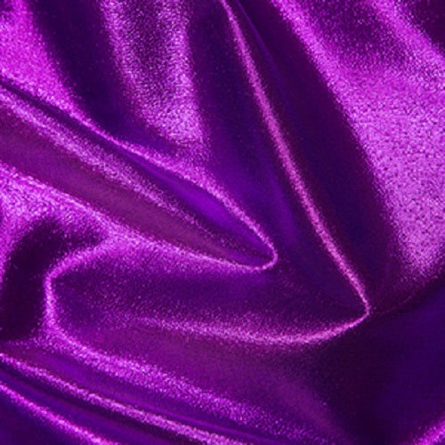 Metallic Paper Nylon Lame Fabric x 112cm - Purple