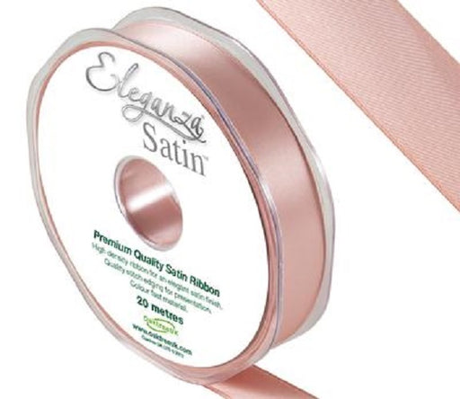 Double Faced Satin Ribbon - Rose Gold - 15mm x 20m
