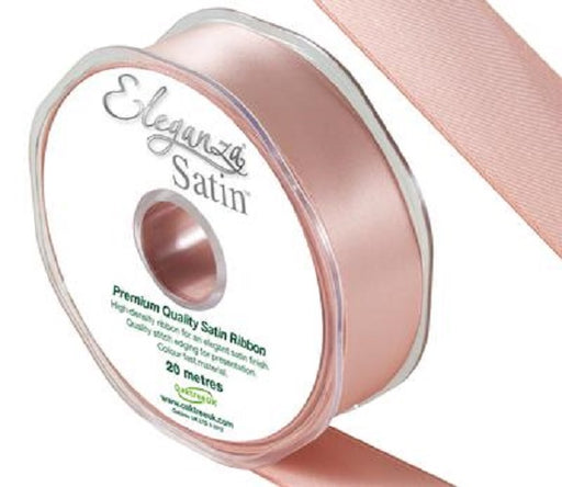 Double Faced Satin Ribbon - Rose Gold - 25mm x 20m
