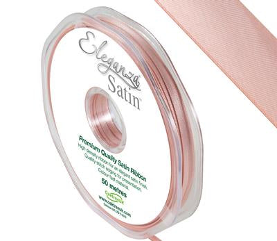 Double Faced Satin Ribbon - Rose Gold - 3mm x 50m