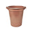 Large Plastic Flower Bucket - Rose Gold