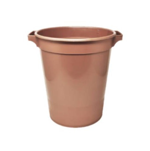 Large Plastic Flower Bucket - Rose Gold