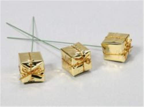 72 Gift Box Wire Picks - Gold