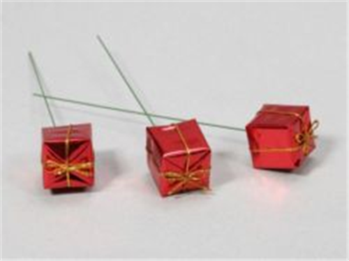 72 Gift Box Wire Picks - Red
