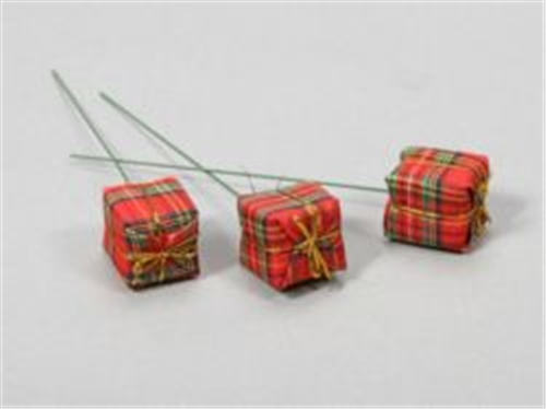 72 Gift Box Wire Picks - Tartan