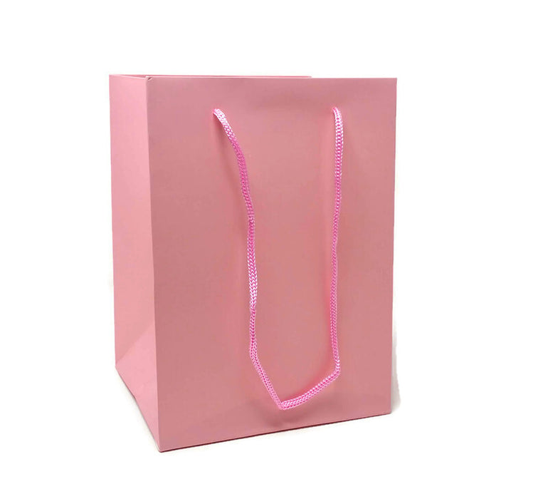 Flower Bag With Rope Handle x 10 - Pink