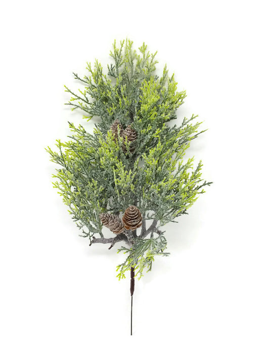 Frosted Pinecone Foliage Pick x 38cm