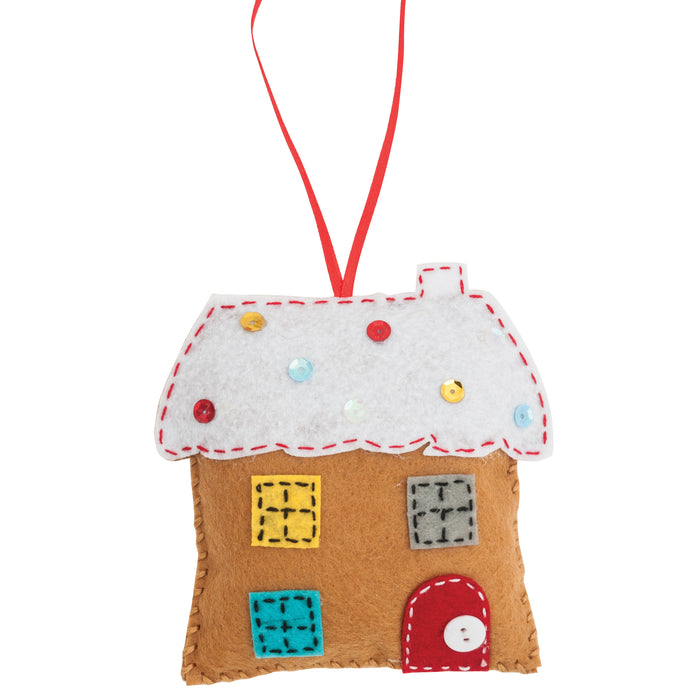 Make Your Own Felt Gingerbread House