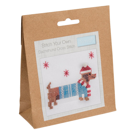 Mini Counted Cross Stitch Kit - Dachshund