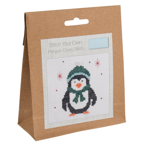 Mini Counted Cross Stitch Kit-  Penguin