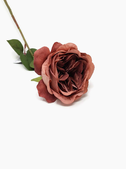 Garden Rose Stem  68cm Tall - Pink Lilac