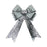Giant Silver Sequin Bow x 25cm