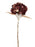 Glittered Single Hydrangea - 45cm long, 18cm diameter- Burgundy